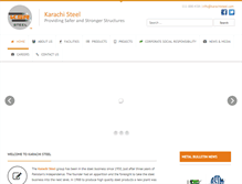 Tablet Screenshot of karachisteel.com